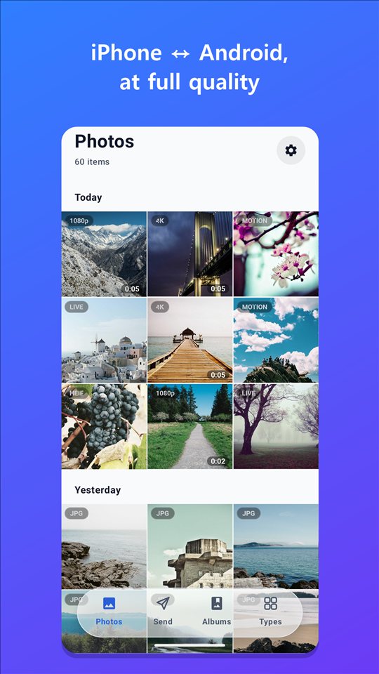 Photo grid by date